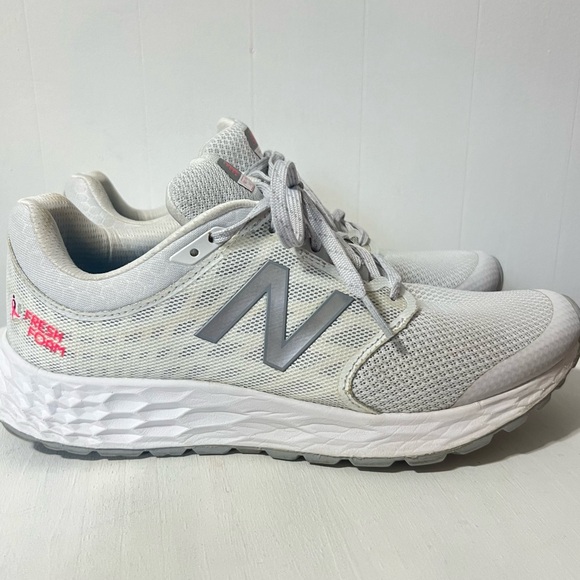 New Balance Shoes - New Balance Fresh Foam Women's White Gray Running Athletic Sneakers Size 9.5